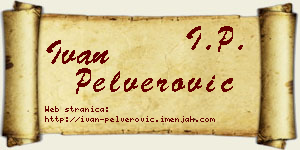 Ivan Pelverović vizit kartica
